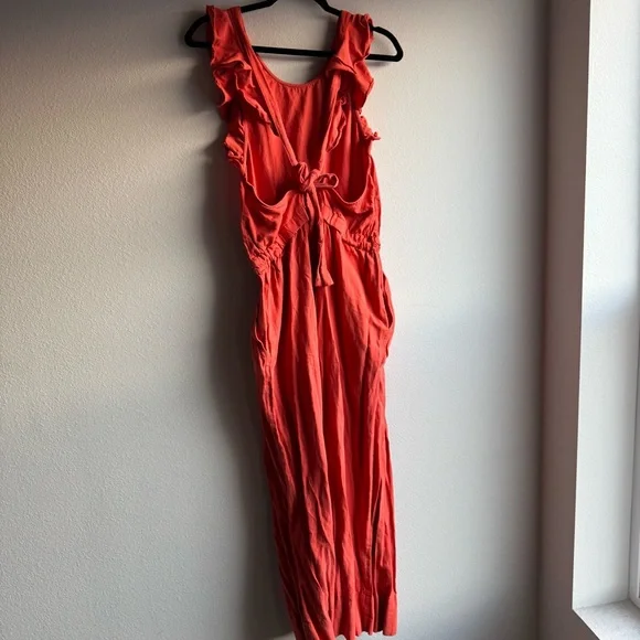 Rare Ulla Johnson Viola Jumpsuit in color Chili Fall Autumn Cotton Linen Tencel - Picture 6 of 10